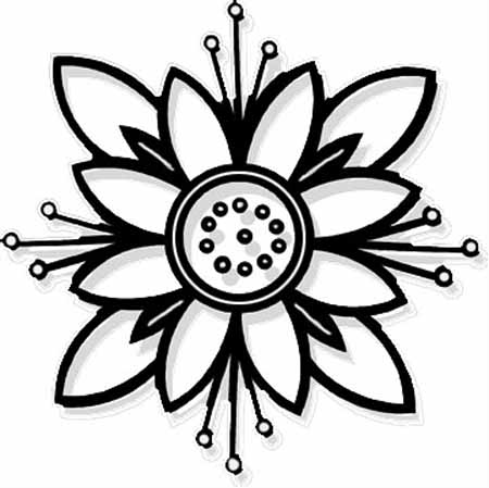 Flower Coloring Sheets on Coloring Pages Printables Flowers         Shoaib   Bilal Flowers